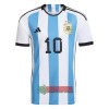 Oficiální Fotbalový Dres Argentina Messi 10 Domácí Mistrovství Světa 2022 pro Muži